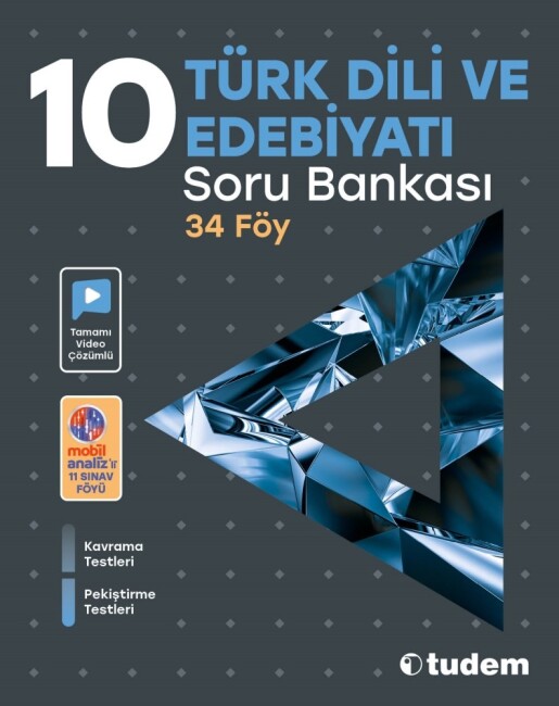 TUDEM 10.Sınıf TÜRK DİLİ VE EDEBİYATI Soru Bankası - TUDEM EĞİTİM YAYINLARI