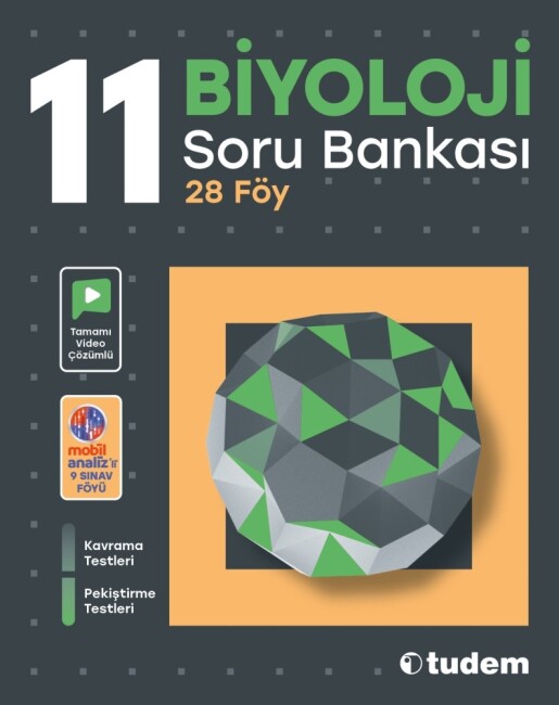 TUDEM 11.Sınıf BİYOLOJİ Soru Bankası - TUDEM EĞİTİM YAYINLARI