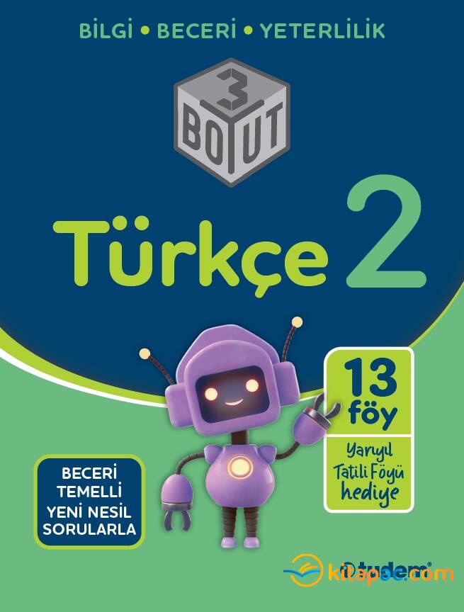 TUDEM 2.Sınıf TÜRKÇE 3 BOYUT Beceri Temelli Yeni Nesil Sorularla - 1