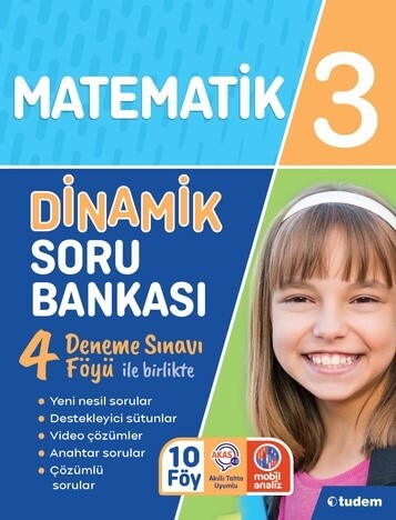 TUDEM 3.Sınıf MATEMATİK DİNAMİK Soru Bankası - TUDEM EĞİTİM YAYINLARI