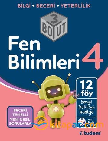 TUDEM 4.Sınıf FEN BİLİMLERİ 3 BOYUT Beceri Temelli Yeni Nesil Sorularla - 1