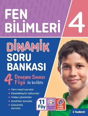 TUDEM 4.Sınıf FEN BİLİMLERİ DİNAMİK Soru Bankası - TUDEM EĞİTİM YAYINLARI