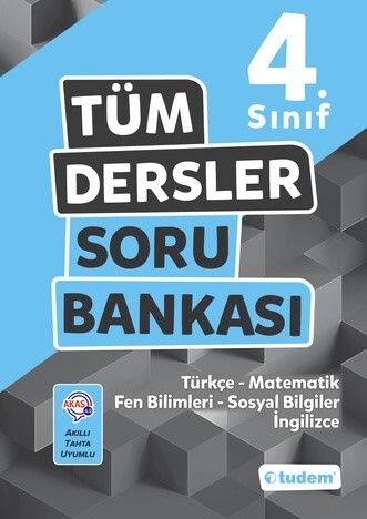 TUDEM 4.Sınıf TÜM DERSLER SORU BANKASI - TUDEM EĞİTİM YAYINLARI