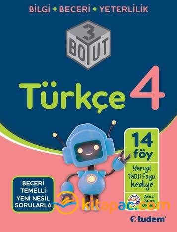 TUDEM 4.Sınıf TÜRKÇE 3 BOYUT Beceri Temelli Yeni Nesil Sorularla - 1