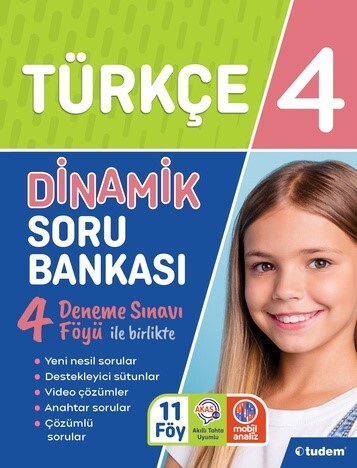 TUDEM 4.Sınıf TÜRKÇE DİNAMİK Soru Bankası - TUDEM EĞİTİM YAYINLARI