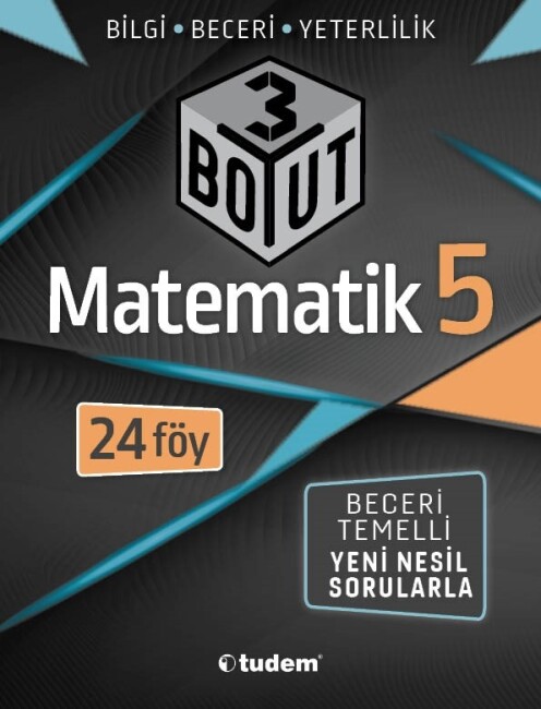 TUDEM 5.Sınıf MATEMATİK 3 BOYUT Yeni Nesil Soru Bankası - TUDEM EĞİTİM YAYINLARI