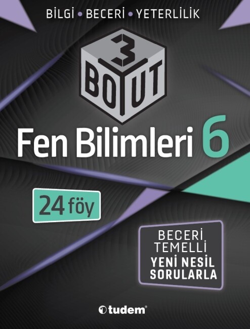 TUDEM 6.Sınıf FEN BİLİMLERİ 3 BOYUT Yeni Nesil Soru Bankası - TUDEM EĞİTİM YAYINLARI