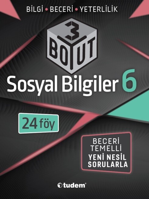 TUDEM 6.Sınıf SOSYAL BİLGİLER 3 BOYUT Yeni Nesil Soru Bankası - TUDEM EĞİTİM YAYINLARI