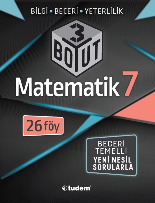 TUDEM 7.Sınıf MATEMATİK 3 BOYUT Yeni Nesil Soru Bankası - TUDEM EĞİTİM YAYINLARI