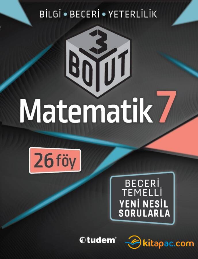 TUDEM 7.Sınıf MATEMATİK 3 BOYUT Yeni Nesil Soru Bankası - 1