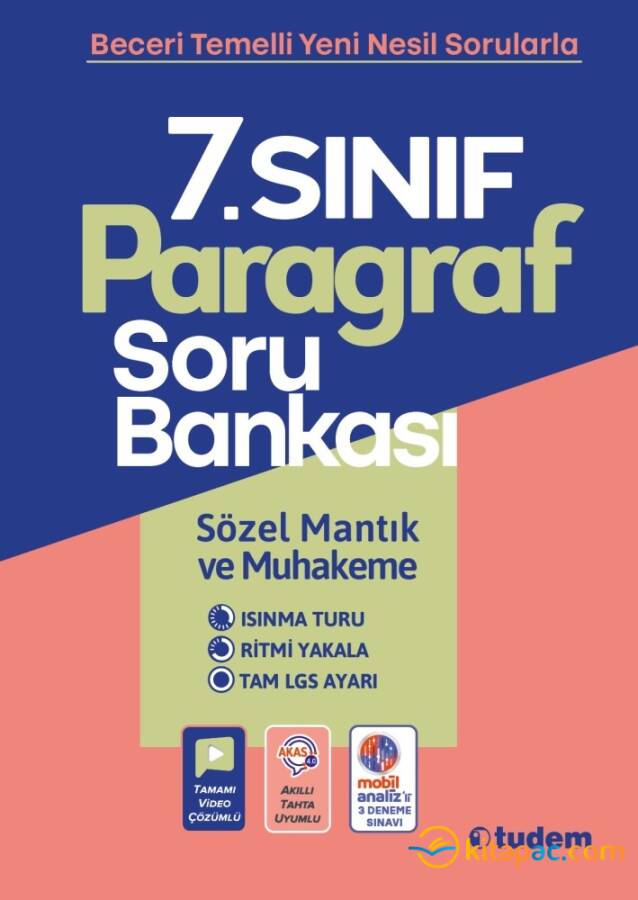 TUDEM 7.Sınıf PARAGRAF Soru Bankası - 1