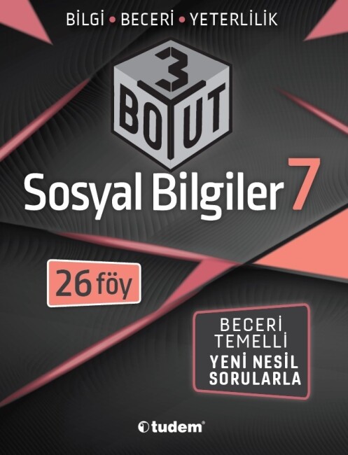 TUDEM 7.Sınıf SOSYAL BİLGİLER 3 BOYUT Yeni Nesil Soru Bankası - TUDEM EĞİTİM YAYINLARI