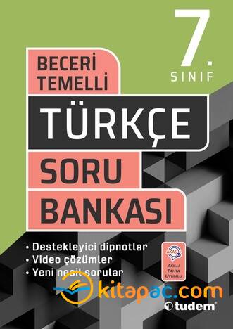 TUDEM 7.Sınıf TÜRKÇE Beceri Temelli Soru Bankası - 1