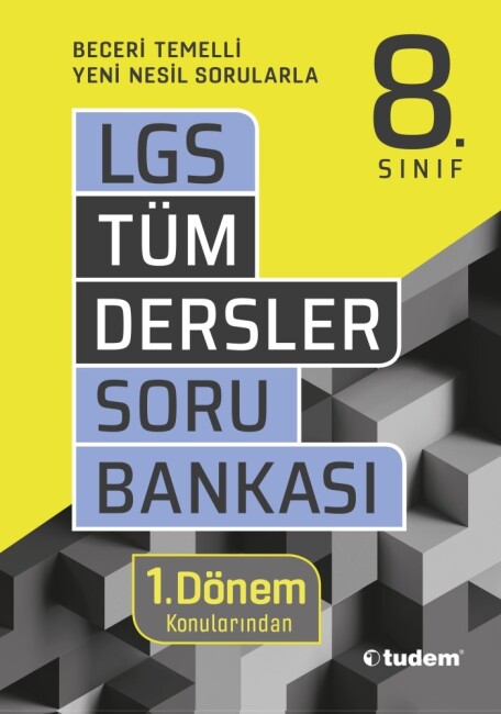 TUDEM 8.Sınıf 1.DÖNEM TÜM DERSLER Soru Bankası - TUDEM EĞİTİM YAYINLARI