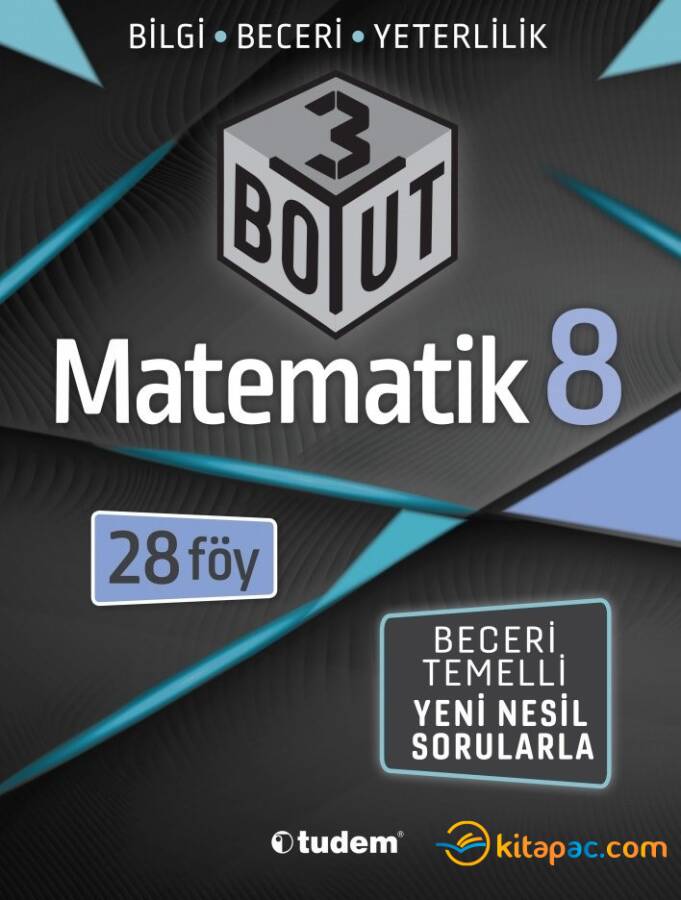 TUDEM 8.Sınıf 3 BOYUT MATEMATİK Bilgi Beceri Yeterlilik Soru Bankası - 1