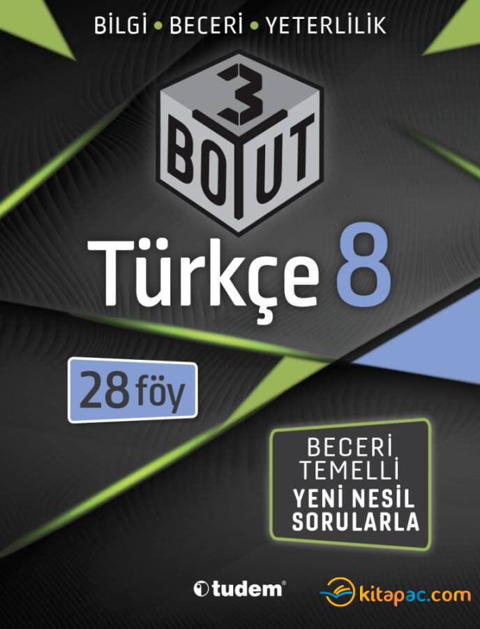 TUDEM 8.Sınıf 3 BOYUT TÜRKÇE Bilgi Beceri Yeterlilik Soru Bankası - 1