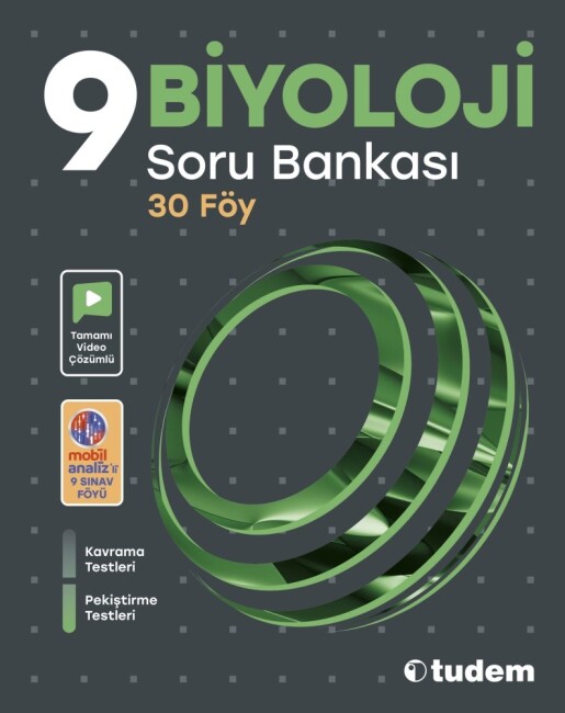 TUDEM 9.Sınıf BİYOLOJİ Soru Bankası - TUDEM EĞİTİM YAYINLARI