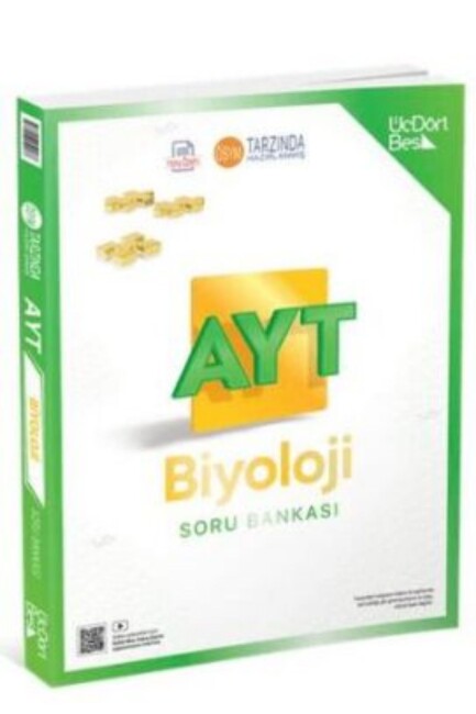 ÜÇDÖRTBEŞ AYT BİYOLOJİ SORU BANKASI - ÜÇDÖRTBEŞ YAYINLARI