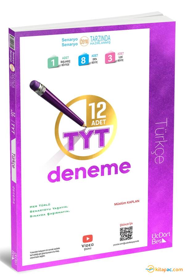 ÜÇDÖRTBEŞ TYT 12 li TÜRKÇE DENEME - 1