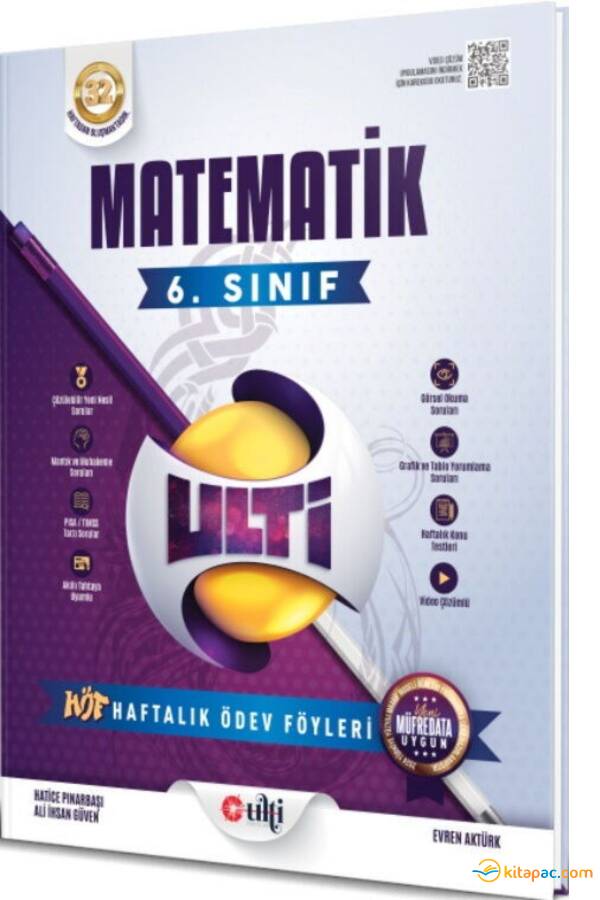 ULTİ 6.Sınıf MATEMATİK (HÖF) - HAFTALIK ÖDEV FÖYLERİ - 1