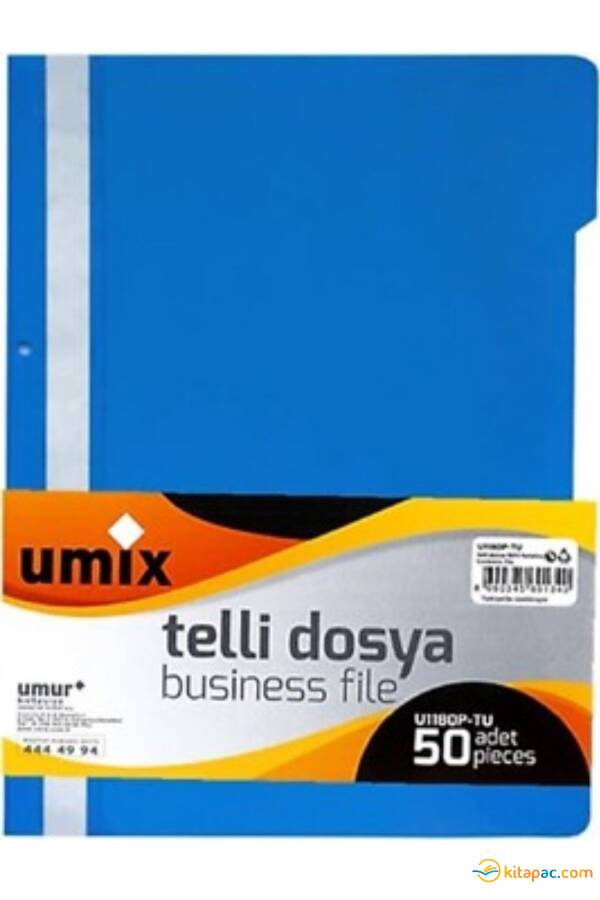 UMİX PLASTİK ECO TELLİ DOSYA - MAVİ - 1