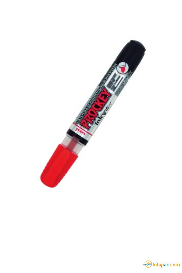 UNİ BALL PM-225 PROCKEY MARKÖR KESİKUÇ - KIRMIZI - 1