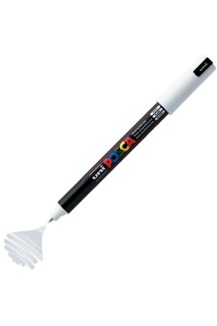 UNİ POSCA PC-1MR 0,7 SU BAZLI POSTER MARKÖR - Beyaz - POSCA