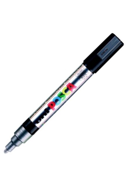 UNİ POSCA PC-5M SU BAZLI 1,8-2,5mm.POSTER MARKÖR - Gümüş - POSCA