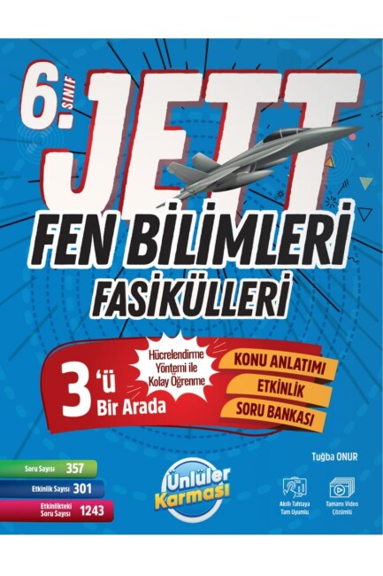 ÜNLÜLER KARMASI 6.Sınıf JETT FEN BİLİMLERİ FASİKÜLLER - ÜNLÜLER KARMASI