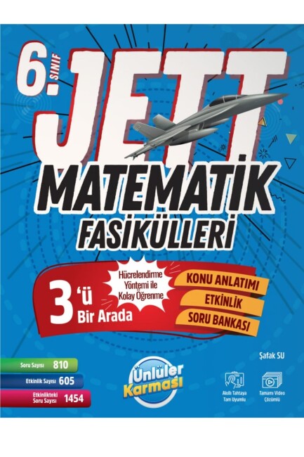 ÜNLÜLER KARMASI 6.Sınıf JETT MATEMATİK FASİKÜLLER - ÜNLÜLER KARMASI