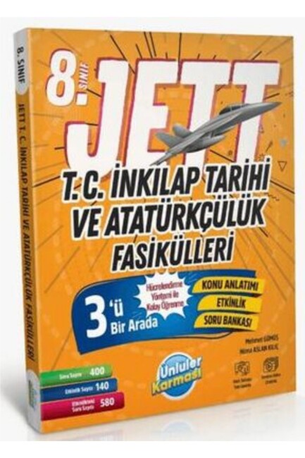 ÜNLÜLER KARMASI 8.Sınıf JETT İNKİLAP TARİHİ FASİKÜLLER - ÜNLÜLER KARMASI
