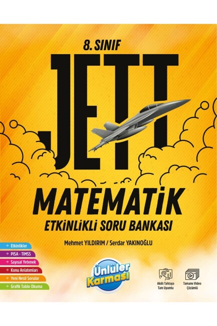 ÜNLÜLER KARMASI 8.Sınıf JETT MATEMATİK 16 DENEME - ÜNLÜLER KARMASI