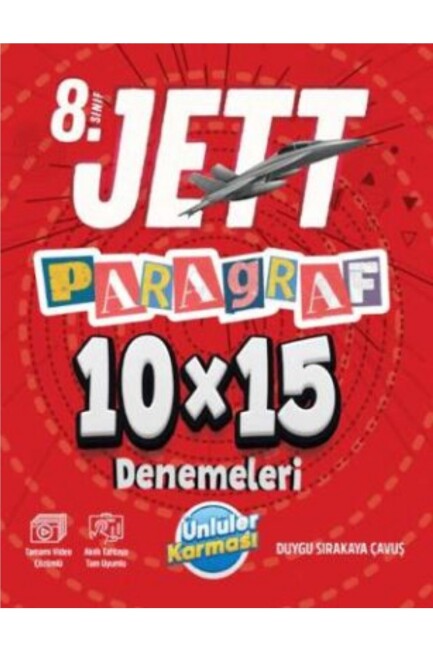 ÜNLÜLER KARMASI JETT 8.Sınıf PARAGRAF 10x15 DENEME - ÜNLÜLER KARMASI