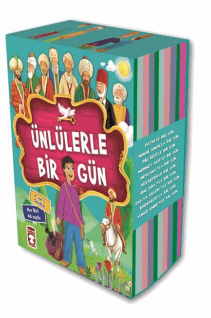 ÜNLÜLERLE BİR GÜN-1-10 Kitap - 2 ve 3.Sınıflar - TİMAŞ YAYINLARI