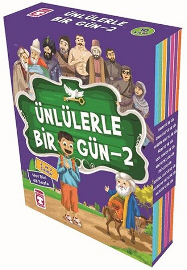 ÜNLÜLERLE BİR GÜN-2-10 Kitap - 2 ve 3.Sınıflar - TİMAŞ YAYINLARI