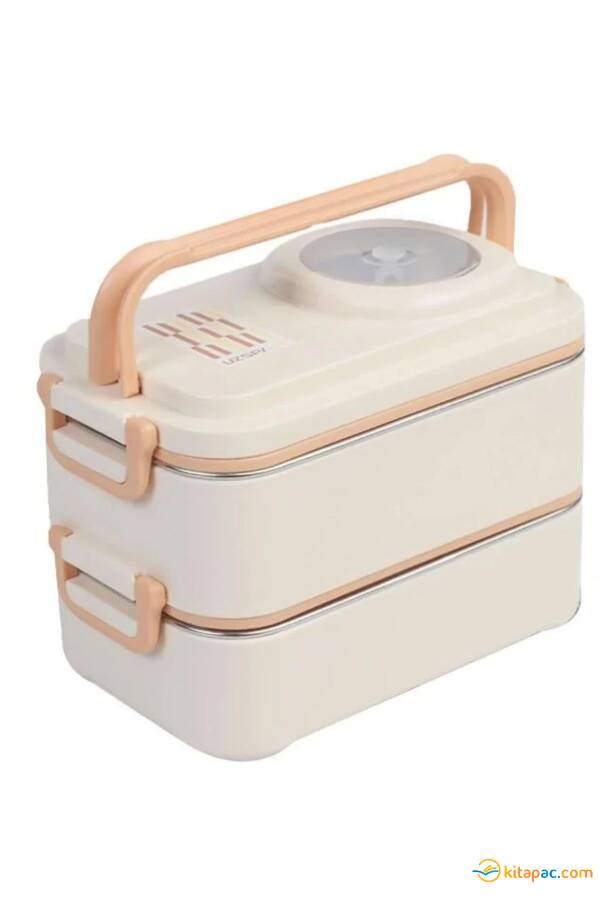 VAGON LİFE 1200 ML BESLENME KUTUSU PASLANMAZ ÇELİK 2'Lİ BEYAZ 8023 - 1