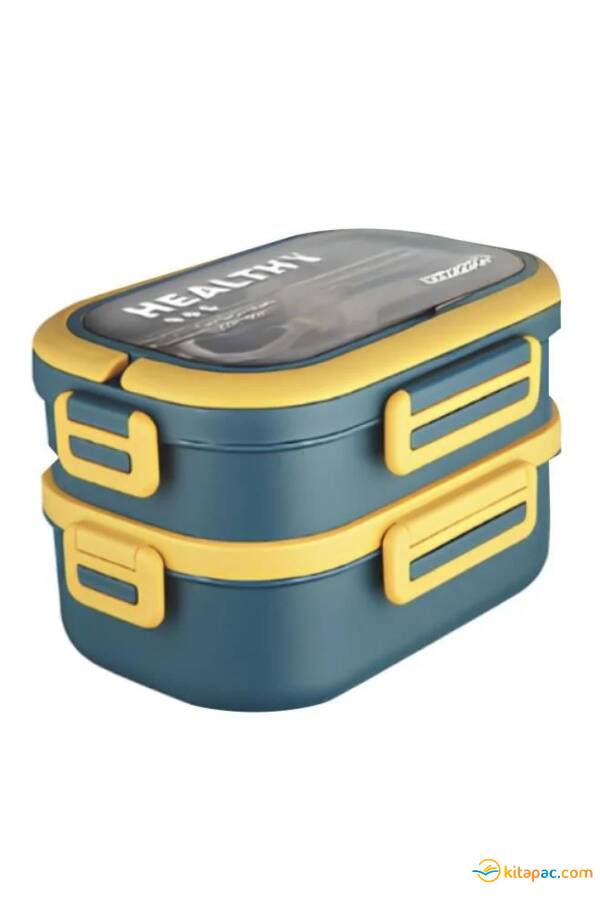 VAGON LİFE 1330 ML BESLENME KUTUSU PASLANMAZ ÇELİK 2'Lİ MAVİ 6715 - 2