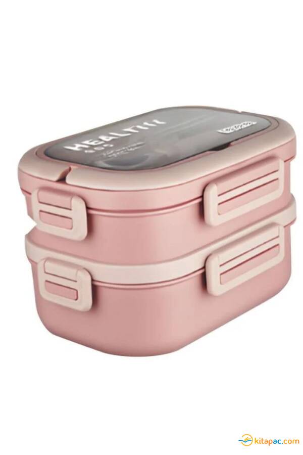 VAGON LİFE 1330 ML BESLENME KUTUSU PASLANMAZ ÇELİK 2'Lİ PEMBE 6715 - 2