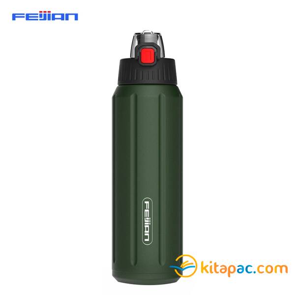 VAGON LİFE FEIJIAN CUTOFF PASLANMAZ ÇELİK MATARA 450 ml Yeşil - 1