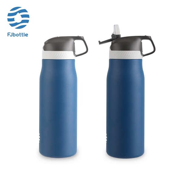 VAGON LİFE FEIJIAN GRADYAN PASLANMZ ÇELİK Pipetli MATARA 710 ml Lacivert - FEIJIAN