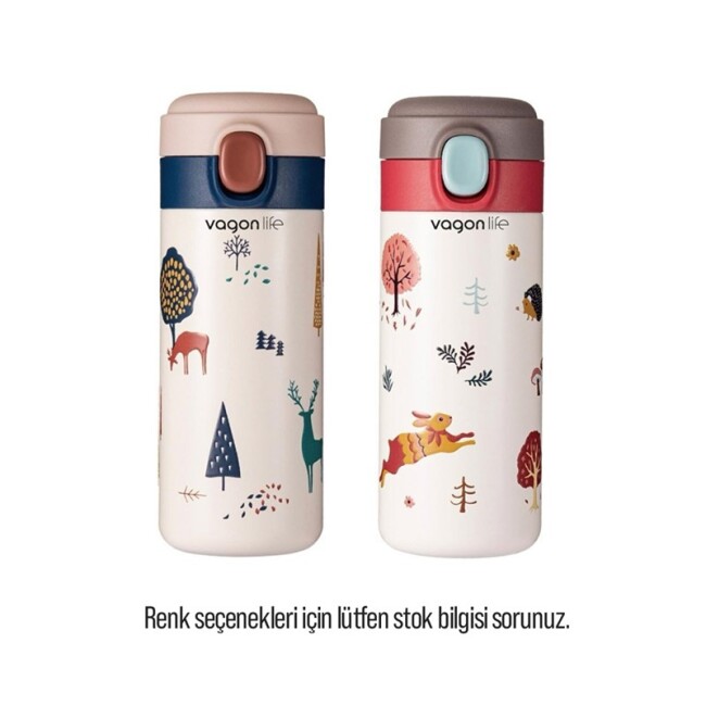VAGON LİFE SAPİD PASLANMAZ ÇELİK MATARA SULUK 350 ml ASORTİ - VAGON LİFE