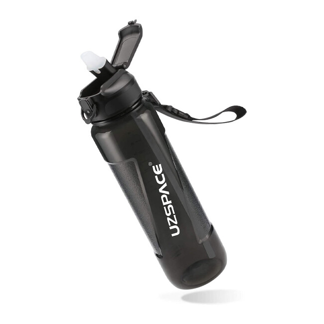 VAGON LİFE UZSPACE TRITAN Pipetli SULUK MATARA 1000 ml Siyah - UZSPACE