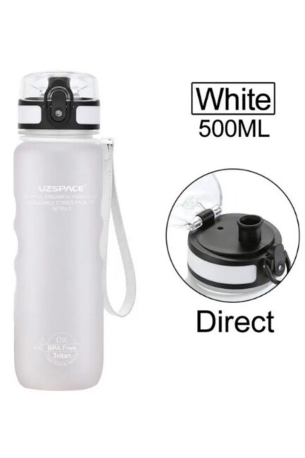 VAGON LİFE UZSPACE TUTMA DESTEKLİ TRITAN SULUK 500 ml BEYAZ - UZSPACE