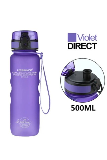 VAGON LİFE UZSPACE TUTMA DESTEKLİ TRITAN SULUK 500 ml Mor - UZSPACE