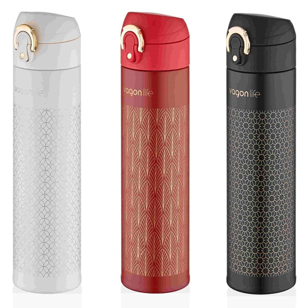 VAGON LİFE VAGONLİFE SHİNE PASLANMAZ ÇELİK MATARA 480 ml Asorti - VAGON LİFE