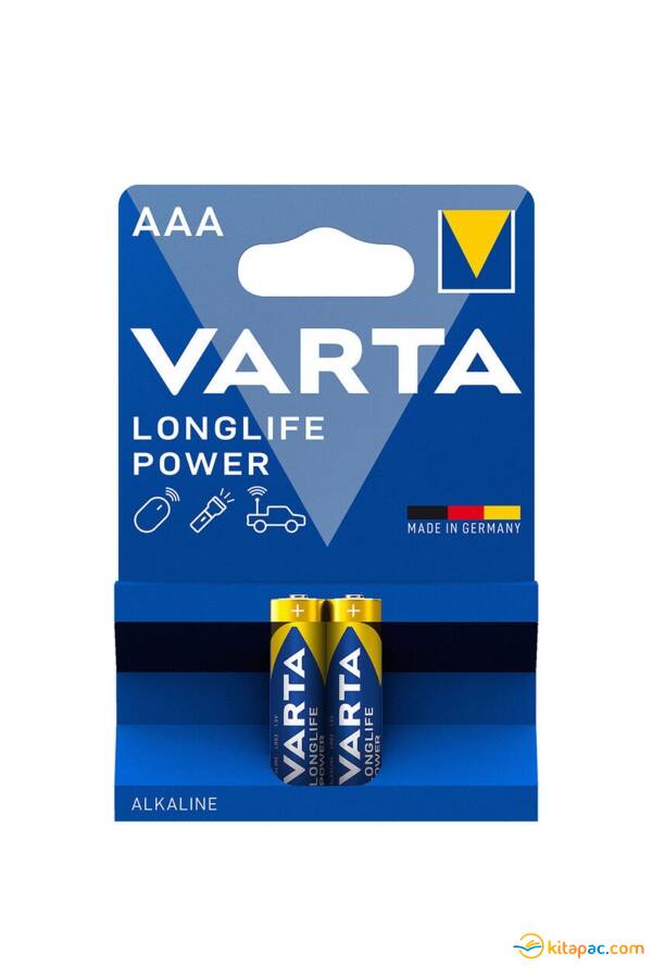 VARTA AAA İNCE KALEM PİL 2 li LONGLİFE POWER - 1