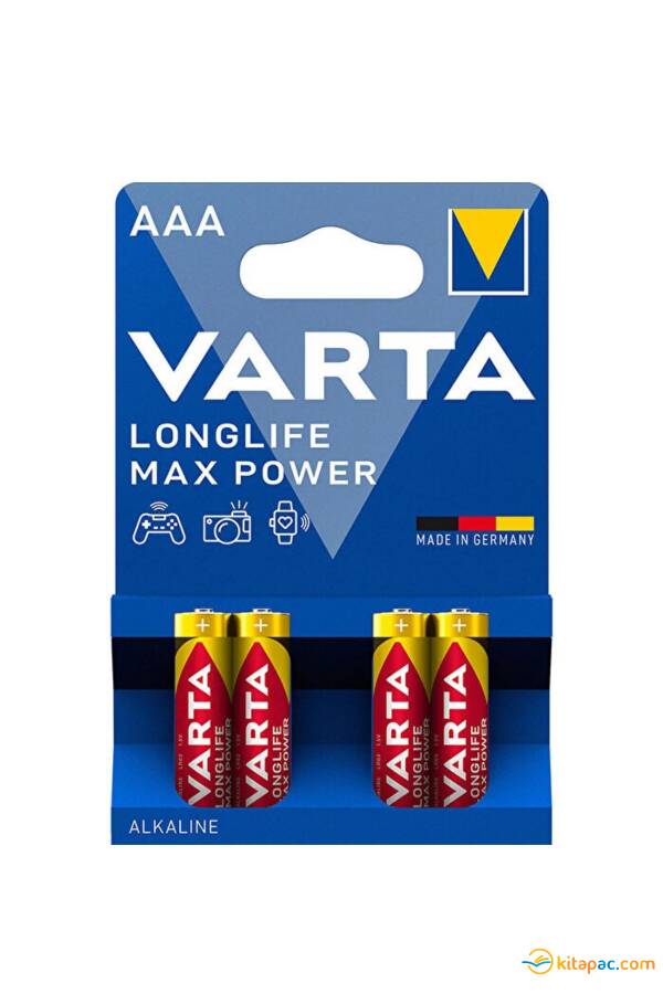 VARTA AAA İNCE KALEM PİL 4 lü LONGLİFE MAX POWER - 1