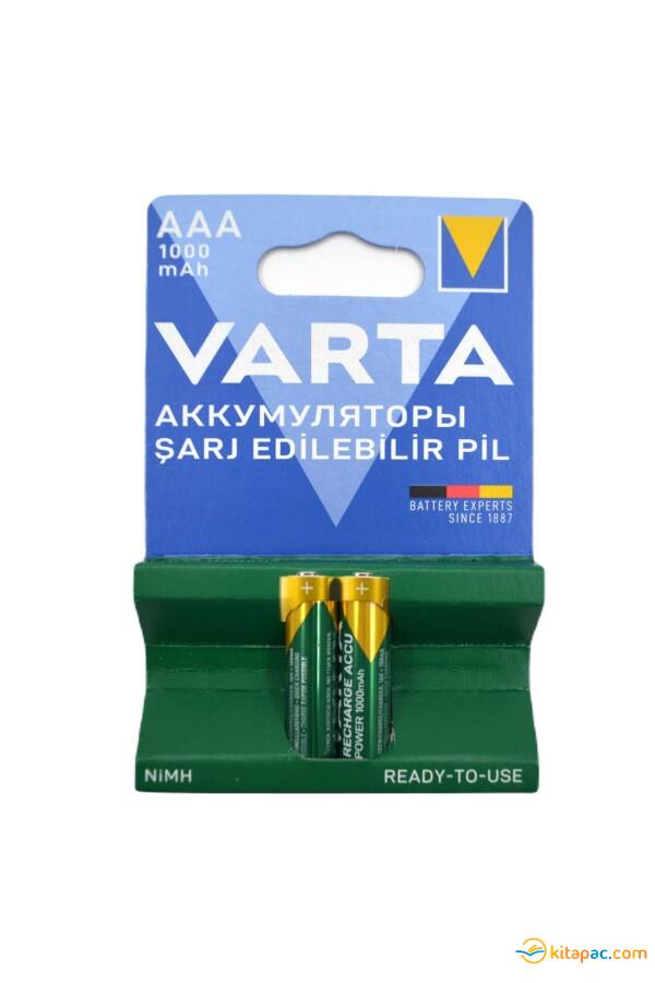 VARTA ŞARJLI 1000 MAH AAA İNCE PİL 2 Lİ - 1