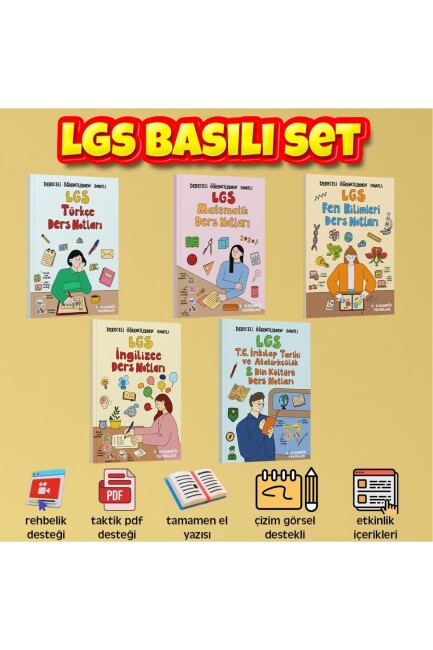 VİN KAMPÜS LGS KİTAP SETİ 5 ADET - VİN KAMPÜS