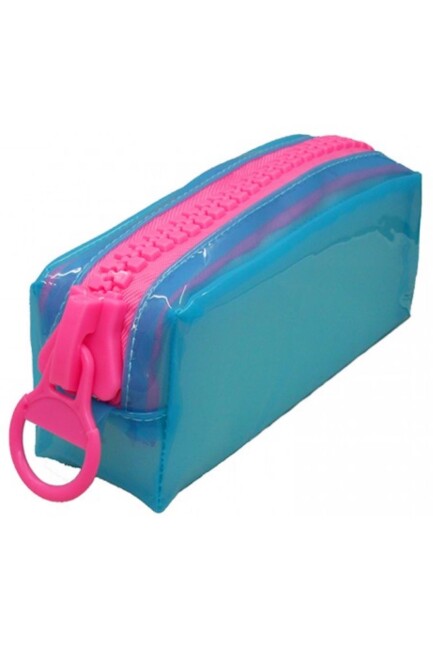 VİNTAGESİLİKON ZİPPER KALEMKUTU Büyük Boy - TAROS